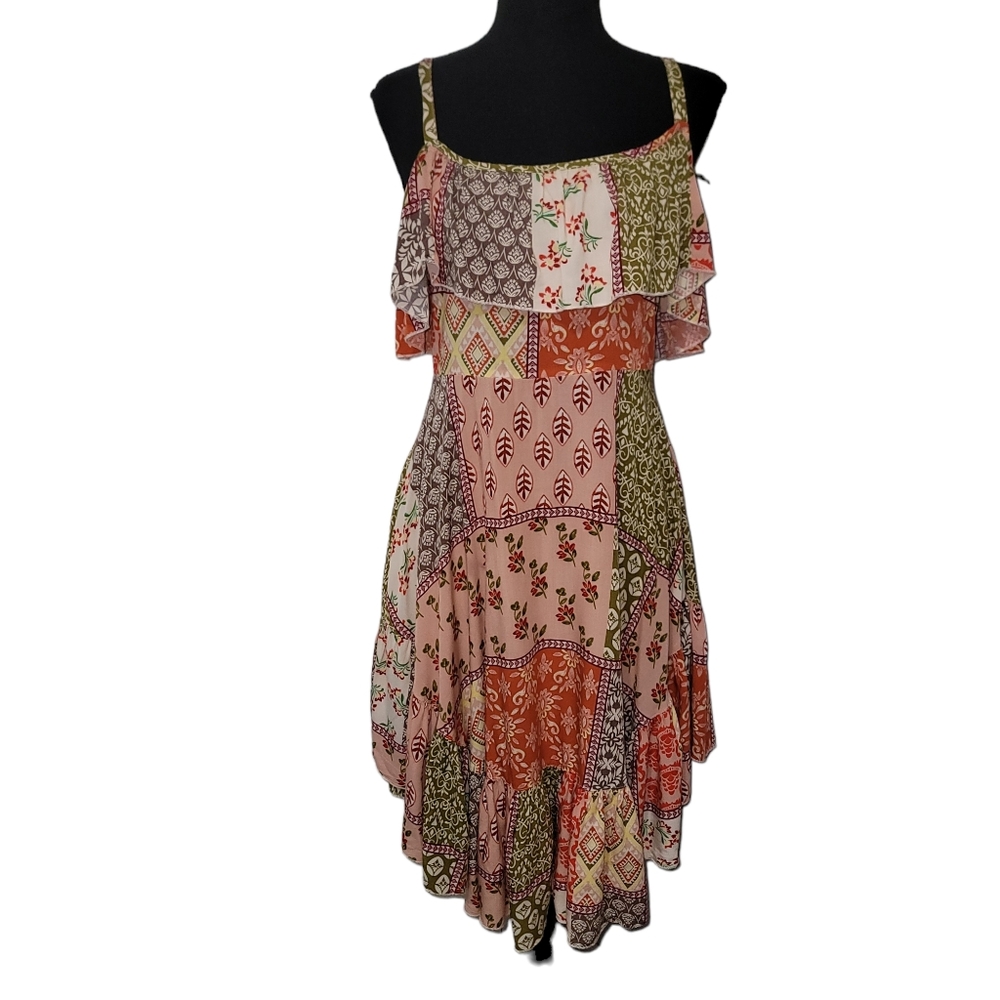 Bohemian Patchwork Maxi Dress
